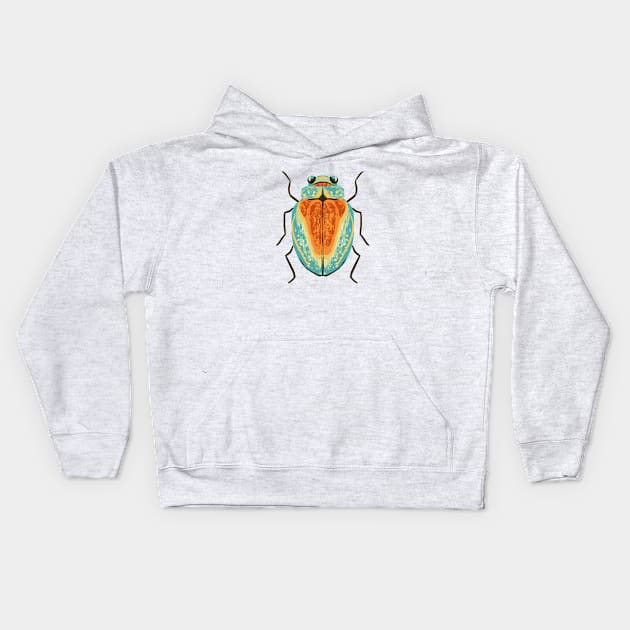 Colorful Bug Kids Hoodie by Salty Siren Studios